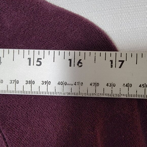 Style & Co Sport Womens Hooded Jacket Small Full Zip Snap Pockets Deep Plum - Picture 5 of 11